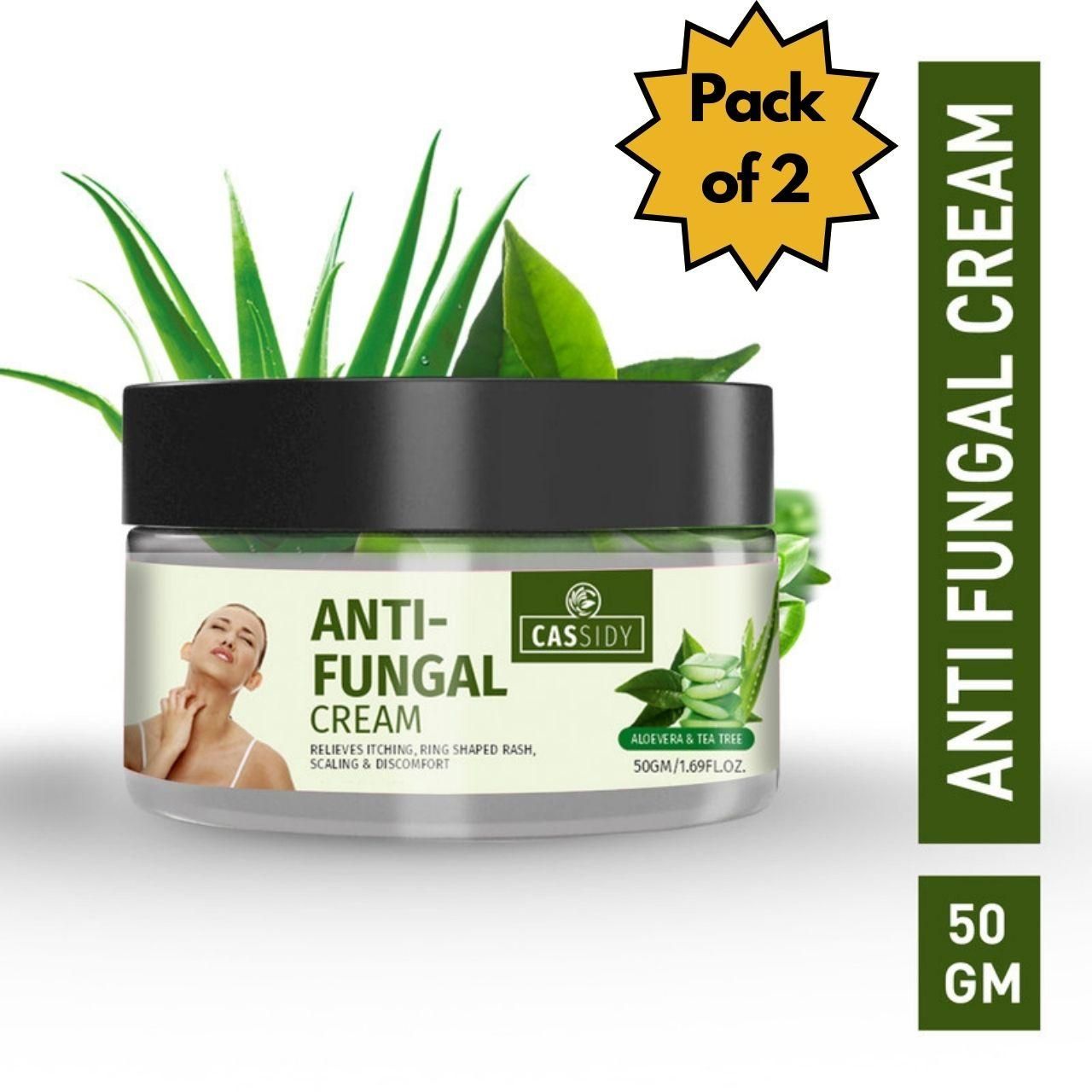 Anti Fungal Cream Aloevera and Tea Tree Extract 50 gm Pack of 2